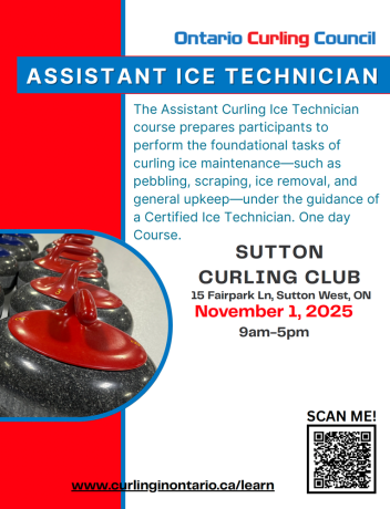 Curling Assistant Ice Technician course